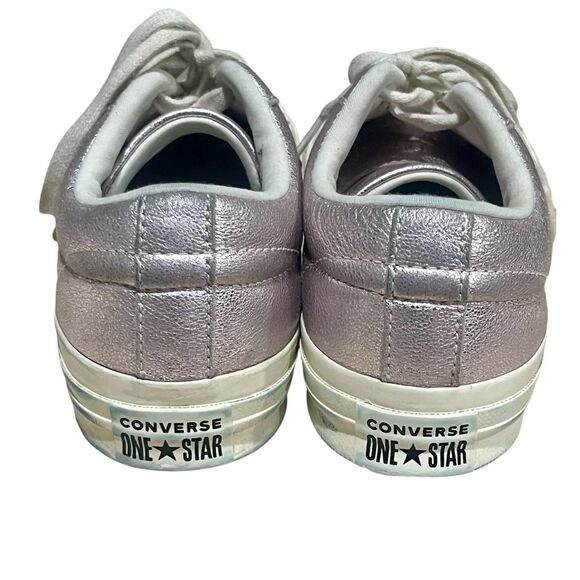 Converse One‎ Star Sneaker Metallic Rose Pink Leather - Picture 5 of 10